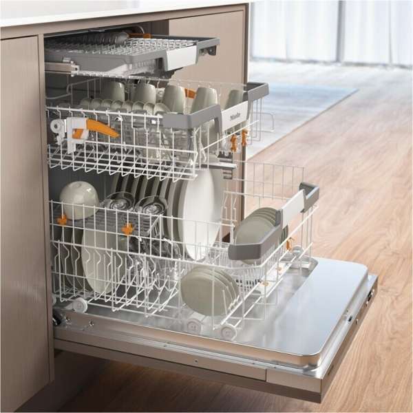 Miele G 5863 SCVi Active Plus E Vollintegrierter Geschirrspüler A I 43 dB I Besteckschublade I ExtraComfort Körbe I QuickPowerWash I AutoOpen